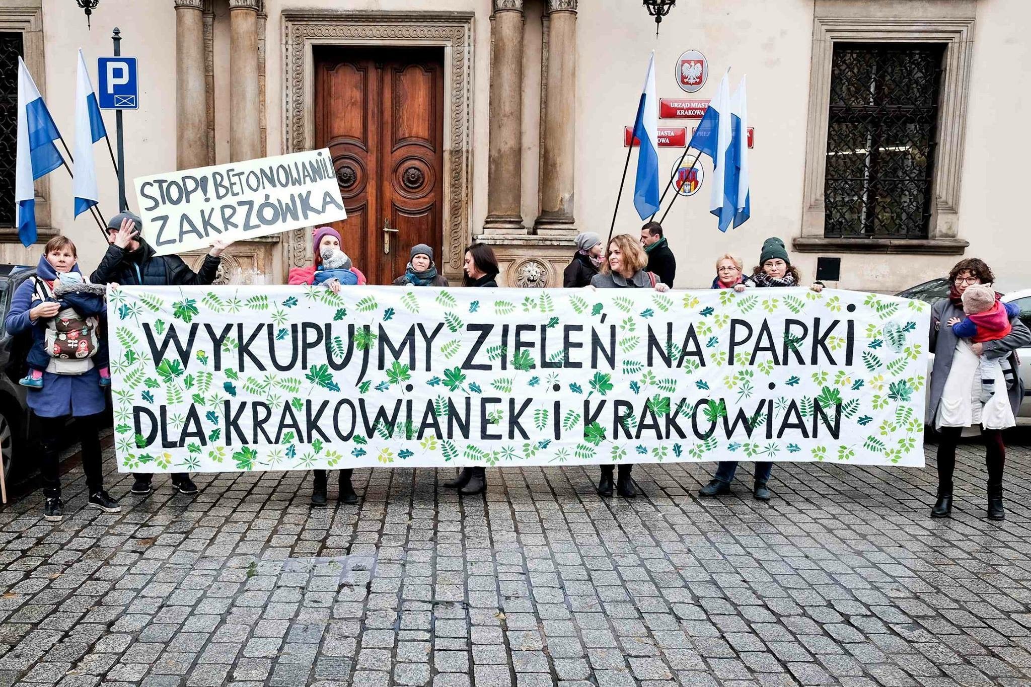 Apelujemy o co najmniej 1% z budżetu Krakowa na wykupy terenów pod nowe parki miejskie