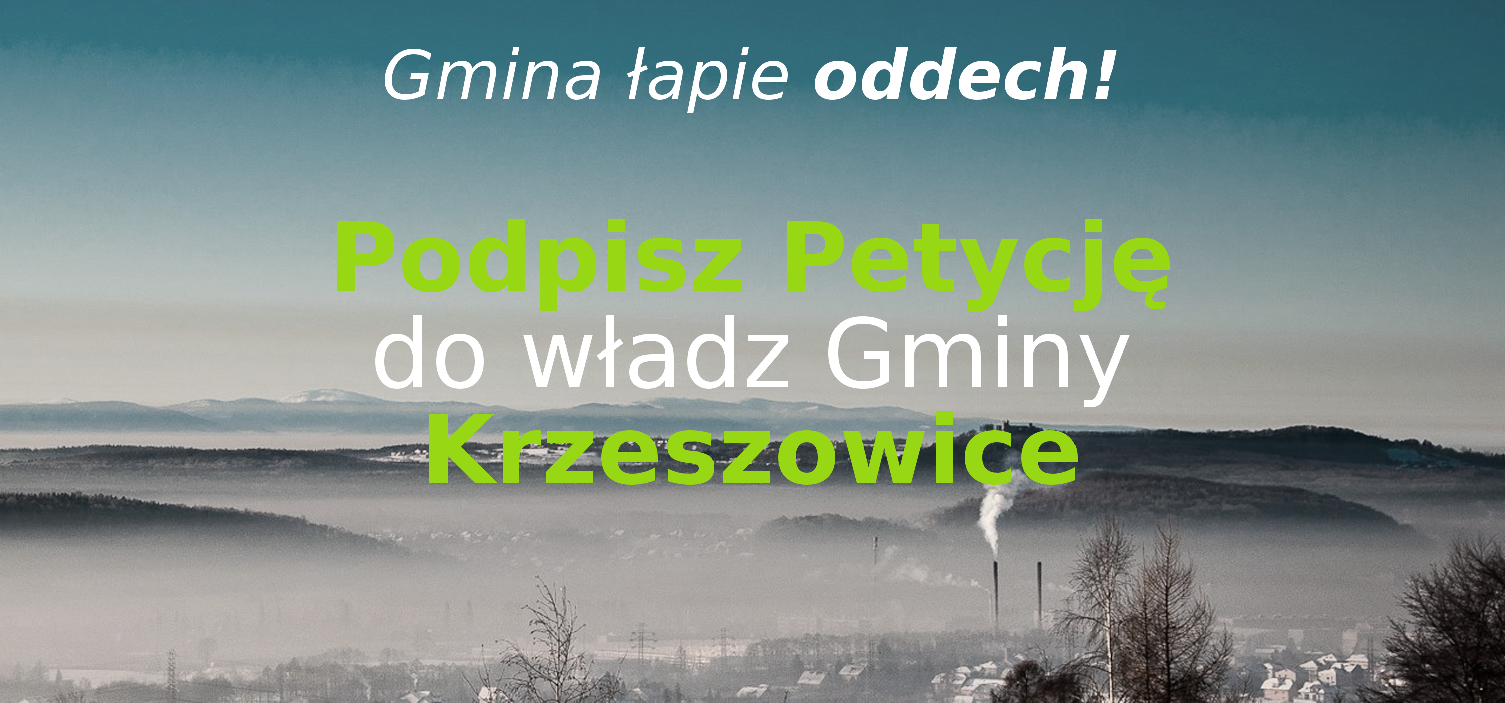 Petycja o pilne podjęcie skutecznych działań związanych z poprawą jakości powietrza w Krzeszowicach
